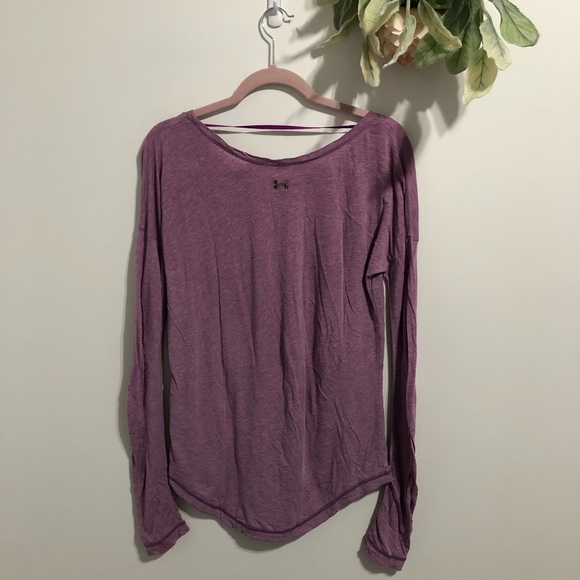 Purple Long Sleeve Under Armour Tee - Picture 12 of 12